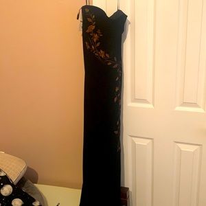 Black vintage and gold dress